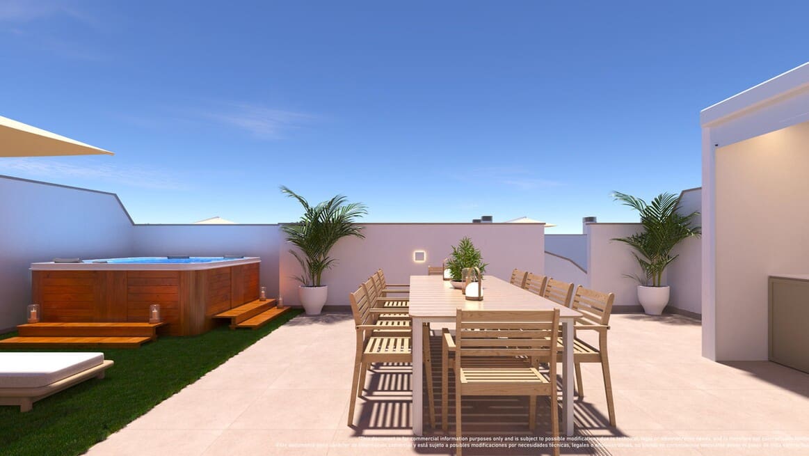 2 soverom Leilighet til salgs i Torre de la Horadada med svømmebasseng - € 395 000 (Ref: 10156596)