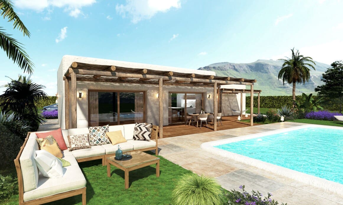 3 sypialnia Willa na sprzedaż w Aspe z basenem garażem - 450 000 € (Ref: 10156601)