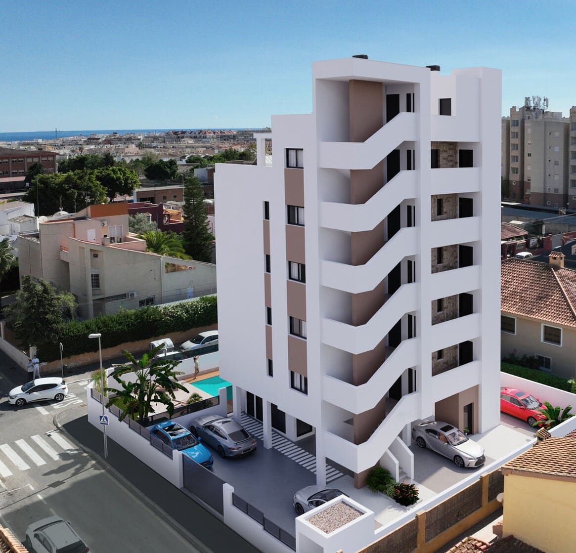 2 Zimmer Apartment zu verkaufen in Torrevieja mit Pool Garage - 299.000 € (Ref: 10156618)