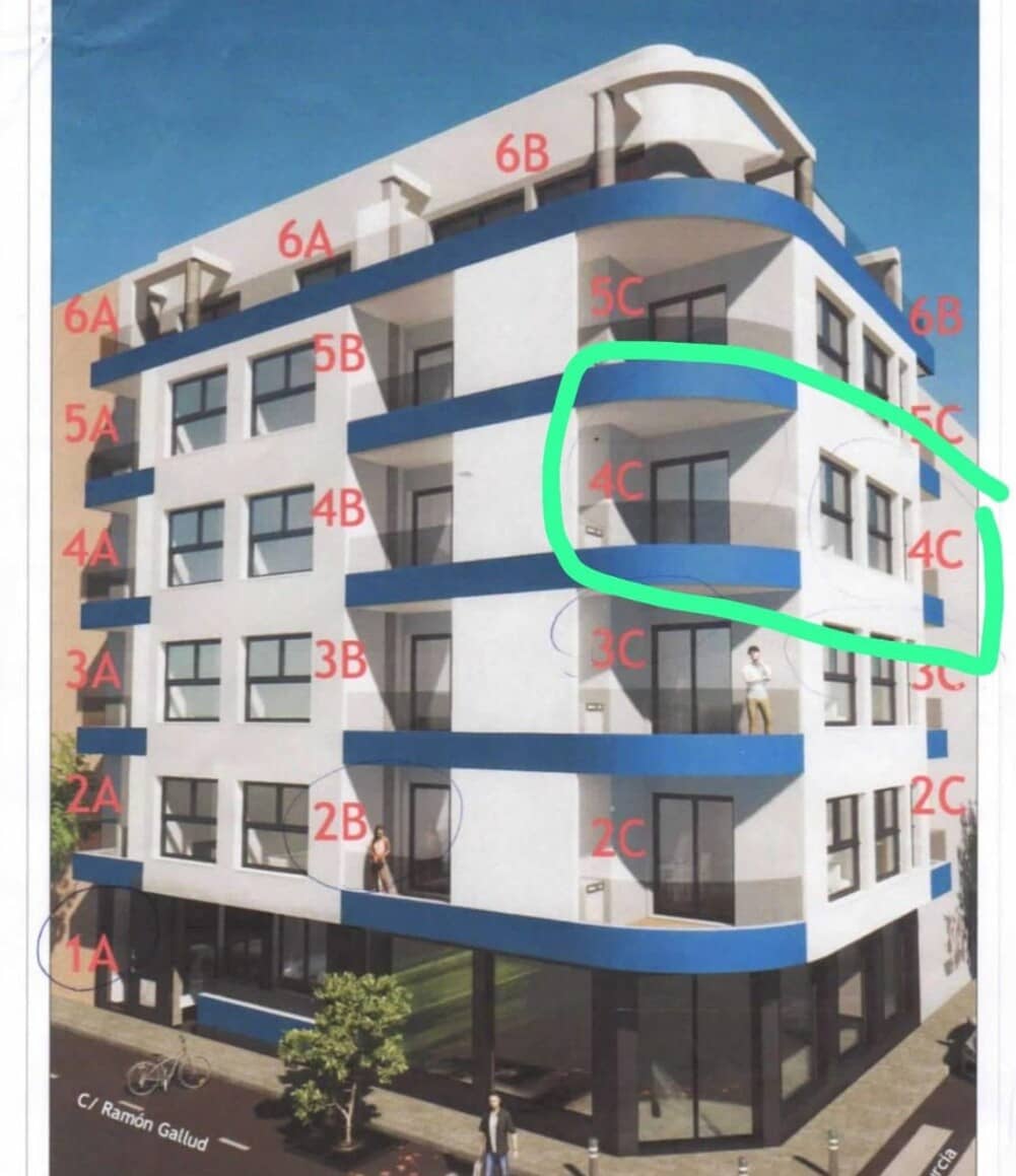 2 soverom Leilighet til salgs i Torrevieja med svømmebasseng - € 265 000 (Ref: 10158299)