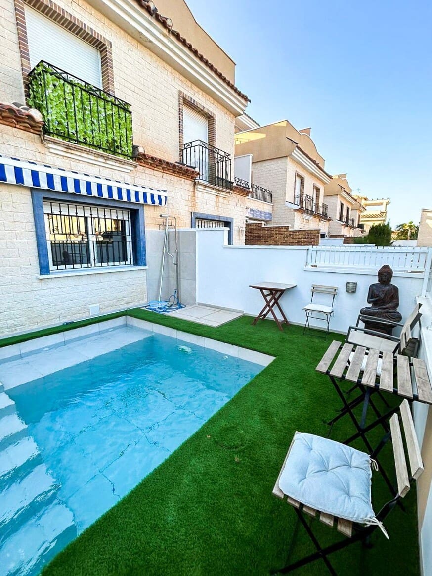 3 chambre Maison de Ville à vendre à Torre de la Horadada avec piscine garage - 383 300 € (Ref: 10172527)