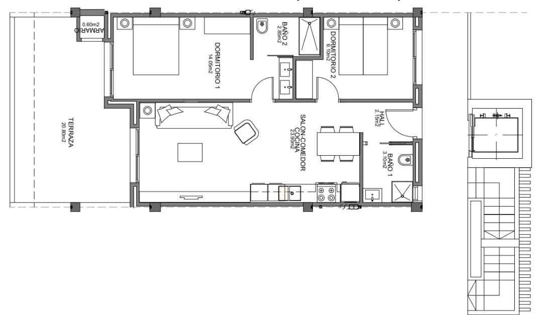 Apartamento de 2 habitaciones en Guardamar del Segura en venta con piscina garaje - 221.000 € (Ref: 10172656)