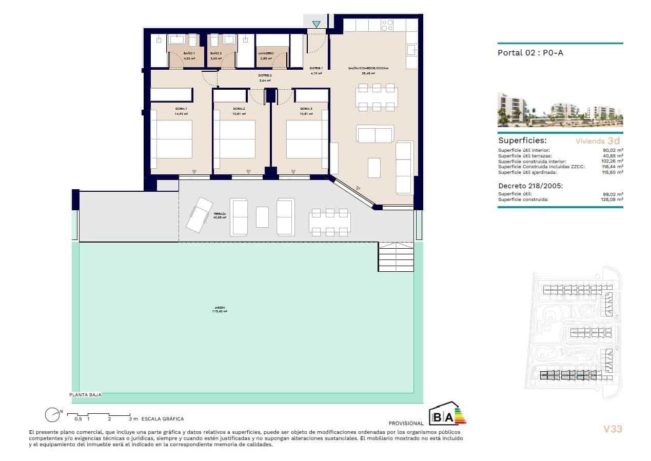 3 bedroom Apartment for sale in Almerimar with pool - € 374,000 (Ref: 9513922)