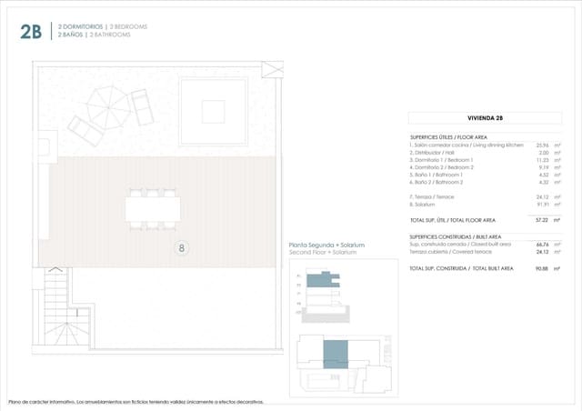 2 sypialnia Penthouse na sprzedaż w Benijófar z basenem - 410 000 € (Ref: 9514119)