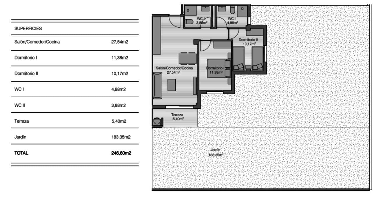2 quarto Apartamento para venda em San Miguel de Salinas com garagem - 220 000 € (Ref: 9514191)