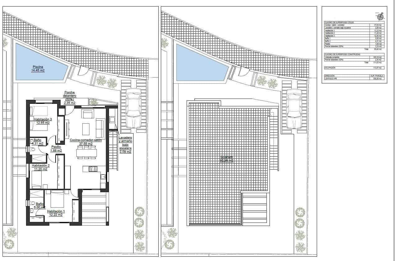 3 Zimmer Villa zu verkaufen in Pinar de Campoverde mit Pool - 422.500 € (Ref: 9514413)