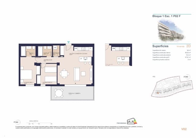 2 soverom Leilighet til salgs i El Vergel / Verger med svømmebasseng - € 318 000 (Ref: 9514667)