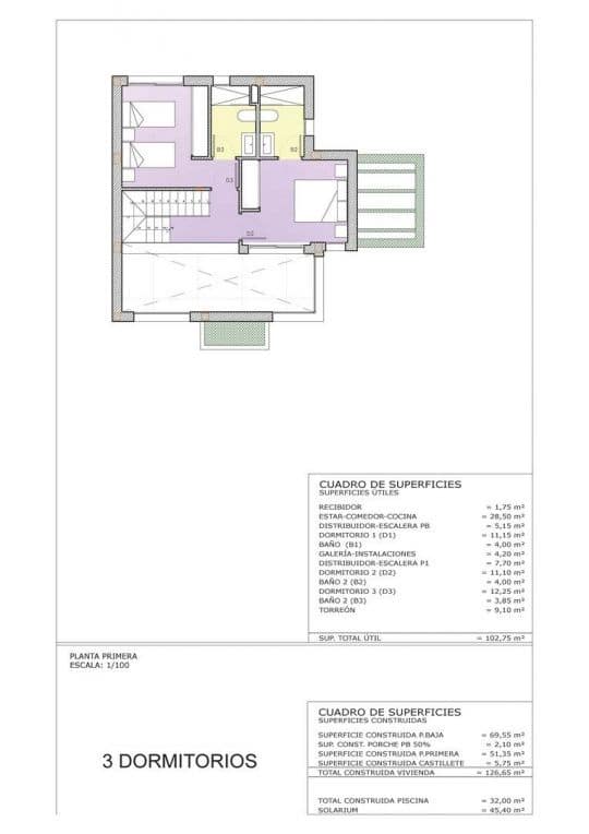 3 soverom Villa til salgs i Playa Honda med svømmebasseng - € 489 000 (Ref: 9514736)