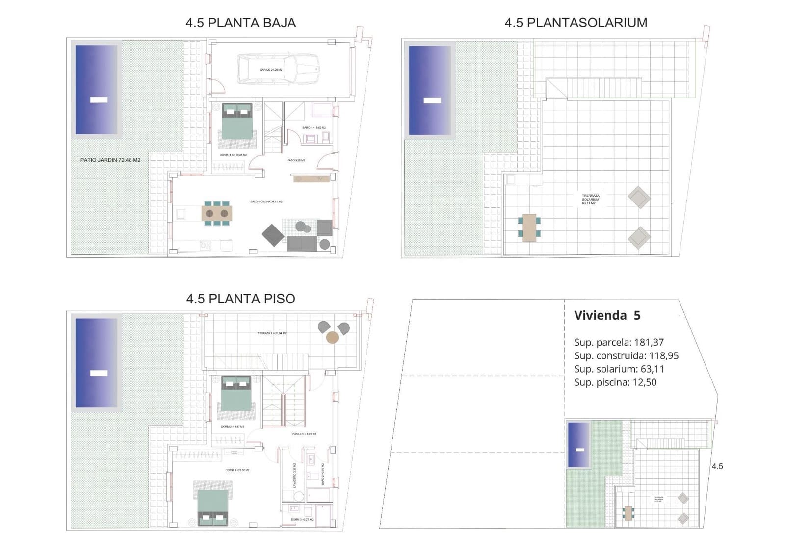 3 slaapkamer Villa te koop in Los Belones met zwembad - € 355.000 (Ref: 9514740)