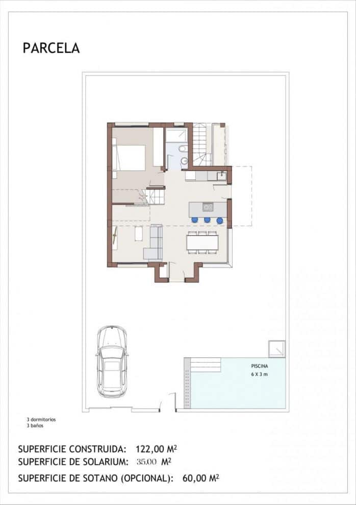 3 bedroom Villa for sale in Vera with pool - € 459,000 (Ref: 9514762)