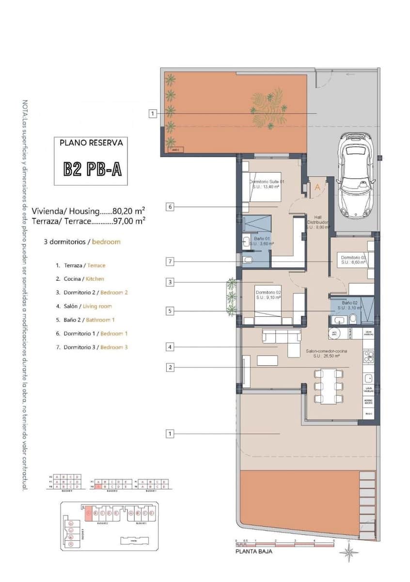 3 soverom Bungalow til salgs i Los Alcazares med svømmebasseng - € 359 000 (Ref: 9514955)