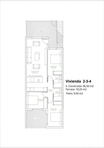 3 chambre Bungalow à vendre à San Pedro del Pinatar avec piscine - 269 900 € (Ref: 9514965)