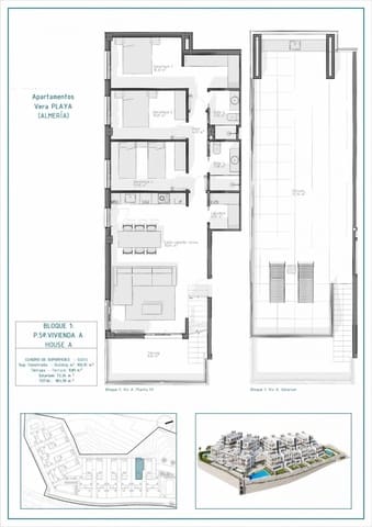 3 sypialnia Penthouse na sprzedaż w Vera z basenem - 395 000 € (Ref: 9514989)