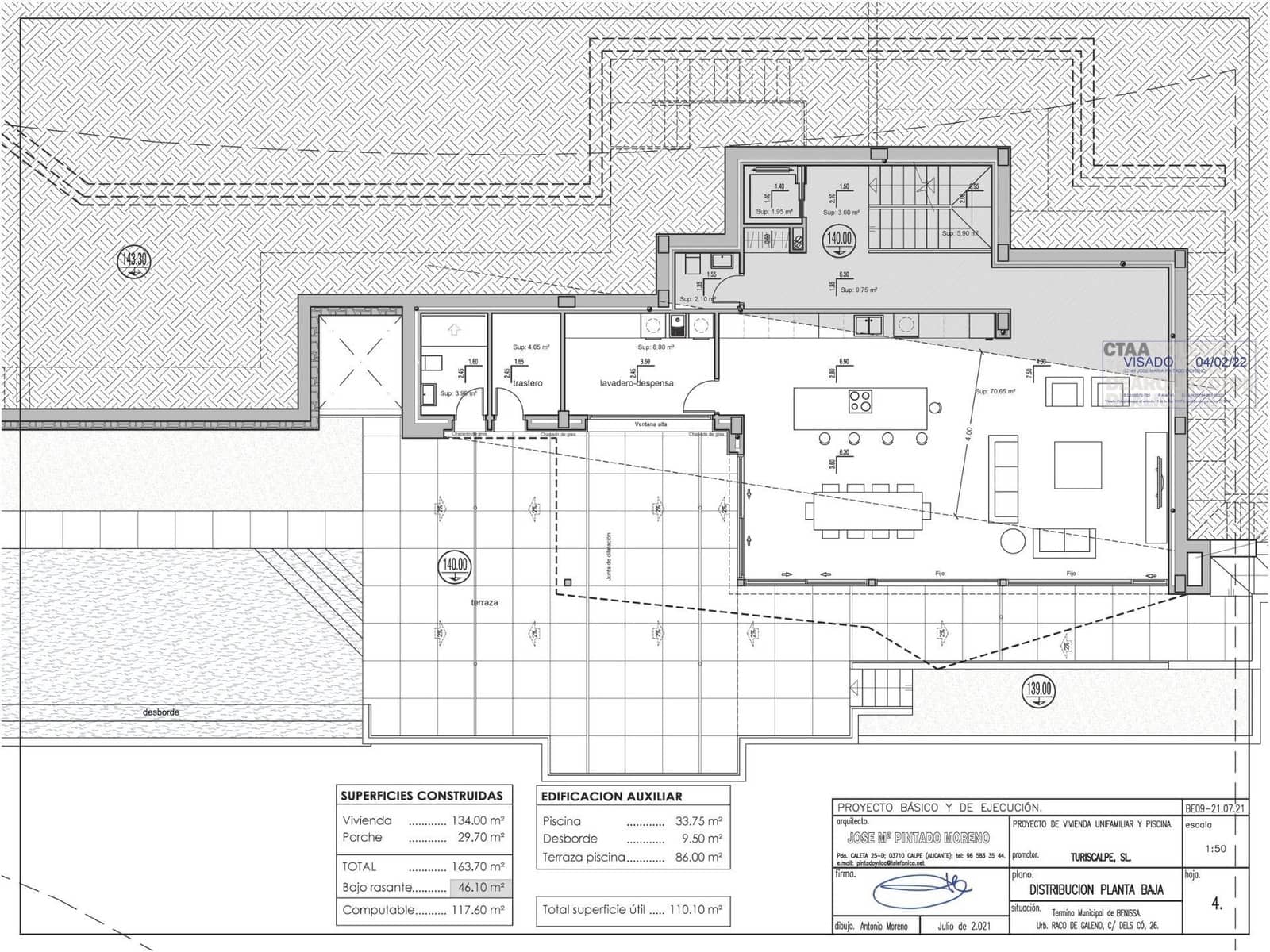 4 sypialnia Willa na sprzedaż w Benissa z basenem - 2 450 000 € (Ref: 9515020)