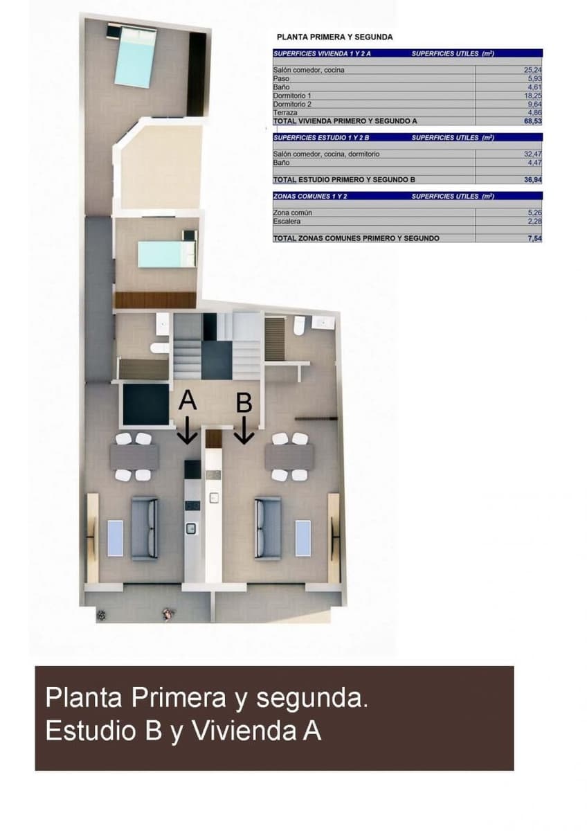 Studio til salg i Torrevieja - € 175.000 (Ref: 9515049)