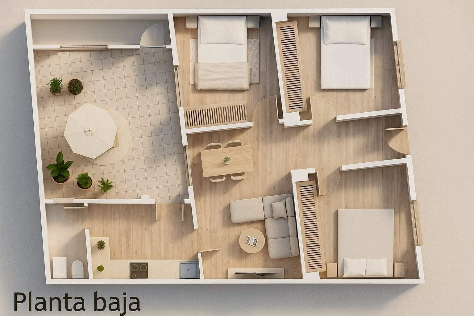 3 bedroom Townhouse for sale in Alicante / Alacant city - € 183,000 (Ref: 9515648)