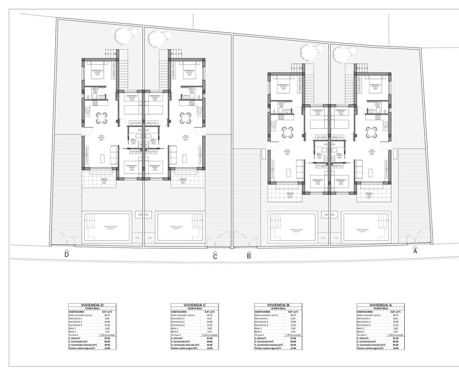 3 bedroom Semi-detached Villa for sale in Mazarron with pool - € 229,000 (Ref: 9515674)