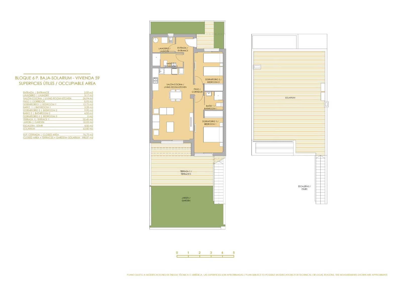 2 camera da letto Bungalow in vendita in Vistabella con piscina - 309.900 € (Rif: 9515744)