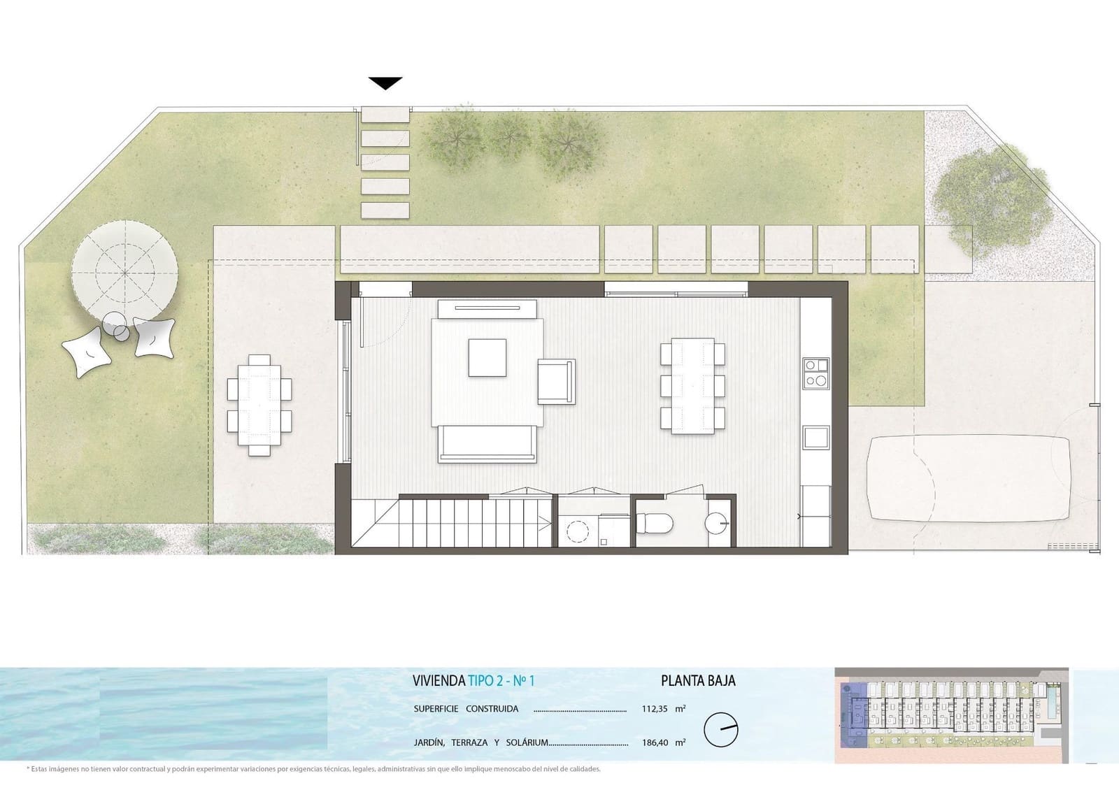 3 slaapkamer Rijtjeshuis te koop in Pilar de la Horadada met zwembad - € 437.900 (Ref: 9515781)