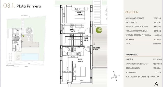 3 makuuhuone Huvila myytävänä paikassa Finestrat mukana 
autotalli - 1 050 000 € (Ref: 9524525)