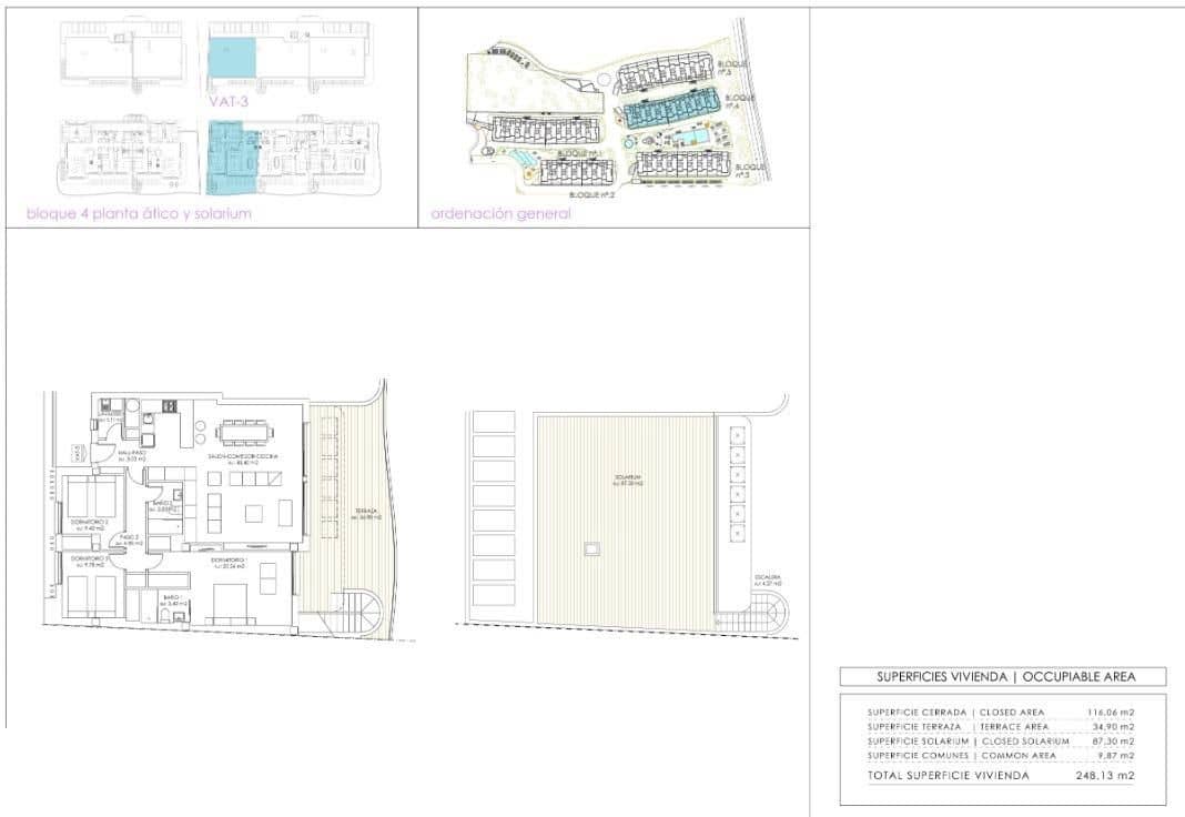 3 sovrum Takvåning till salu i Orihuela Costa med pool - 625 000 € (Ref: 9551931)