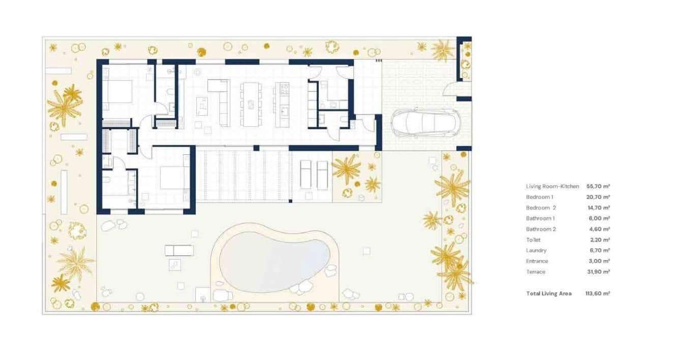 2 bedroom Villa for sale in Banos y Mendigo with pool - € 576,000 (Ref: 9571413)