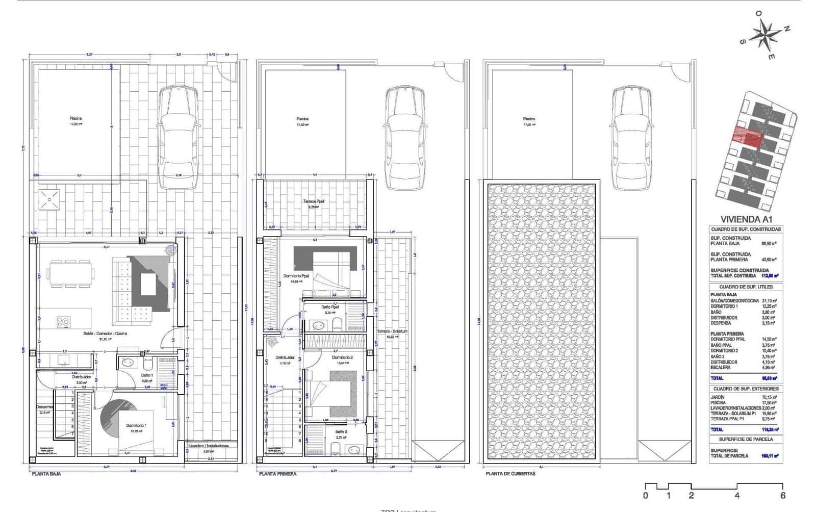 3 sovrum Villa till salu i San Pedro del Pinatar med pool - 410 000 € (Ref: 9574843)