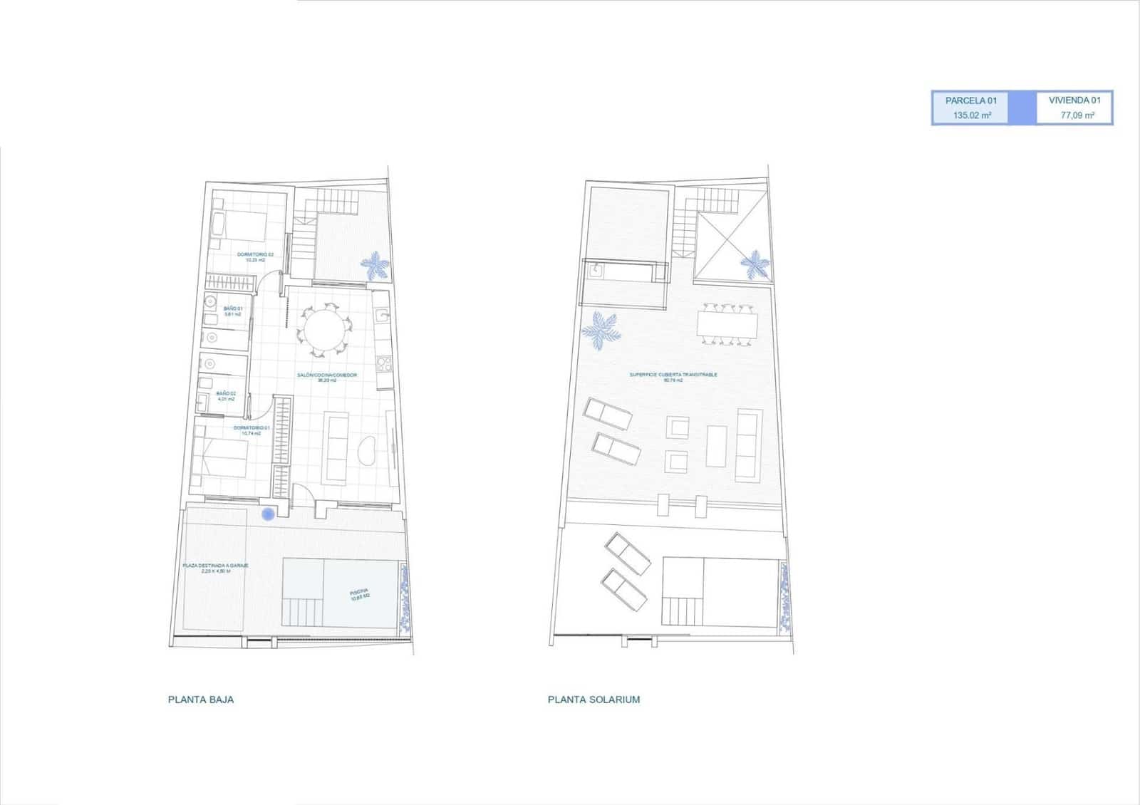 2 Zimmer Reihenhaus zu verkaufen in Roldan mit Pool - 274.900 € (Ref: 9578962)