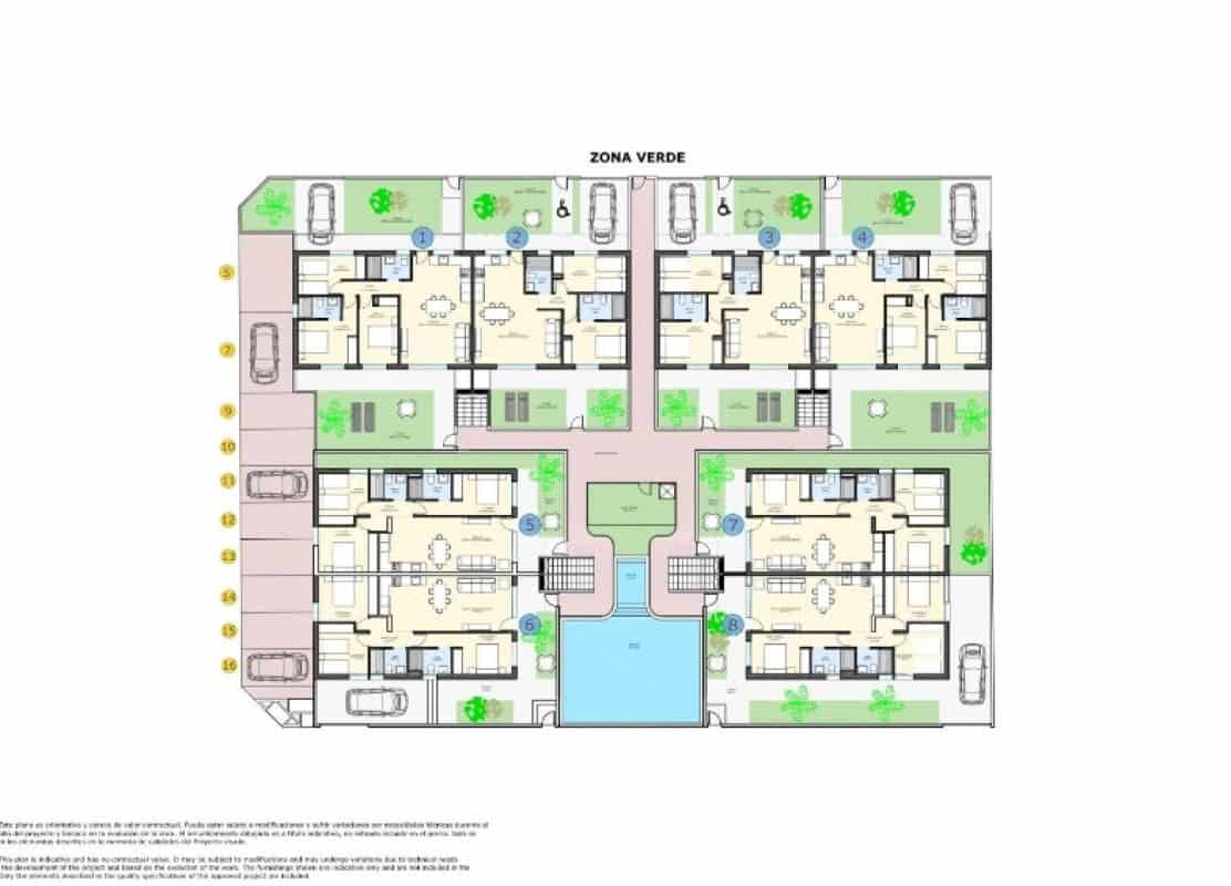 3 sypialnia Apartament na sprzedaż w Pilar de la Horadada z basenem - 289 900 € (Ref: 9648410)