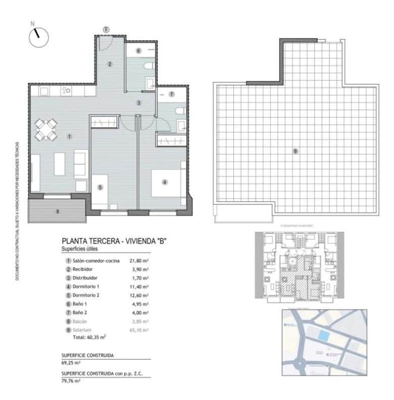 2 chambre Appartement à vendre à Puerto de Mazarron - 179 900 € (Ref: 9648439)