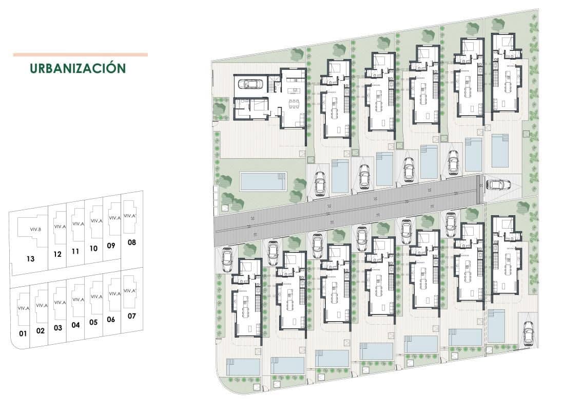 3 sovrum Radhus till salu i Los Montesinos med pool - 445 000 € (Ref: 9648460)