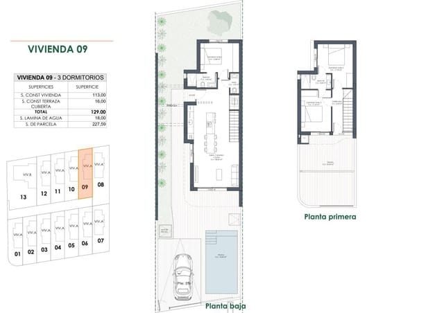 Adosado de 3 habitaciones en Los Montesinos en venta con piscina - 445.000 € (Ref: 9648460)