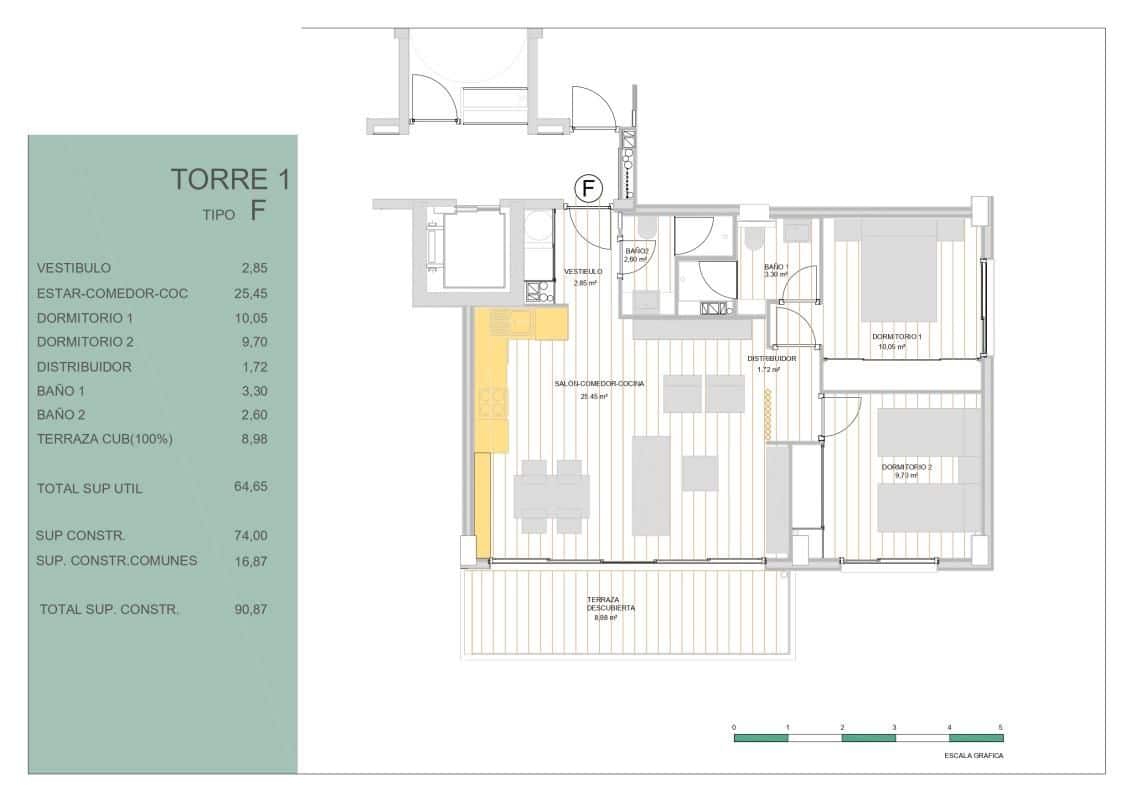 2 soverom Leilighet til salgs i Guardamar del Segura med svømmebasseng - € 245 000 (Ref: 9648501)