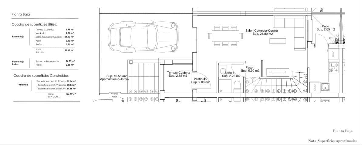 2 chambre Villa/Maison Mitoyenne à vendre à Gran Alacant avec piscine - 306 000 € (Ref: 9648543)