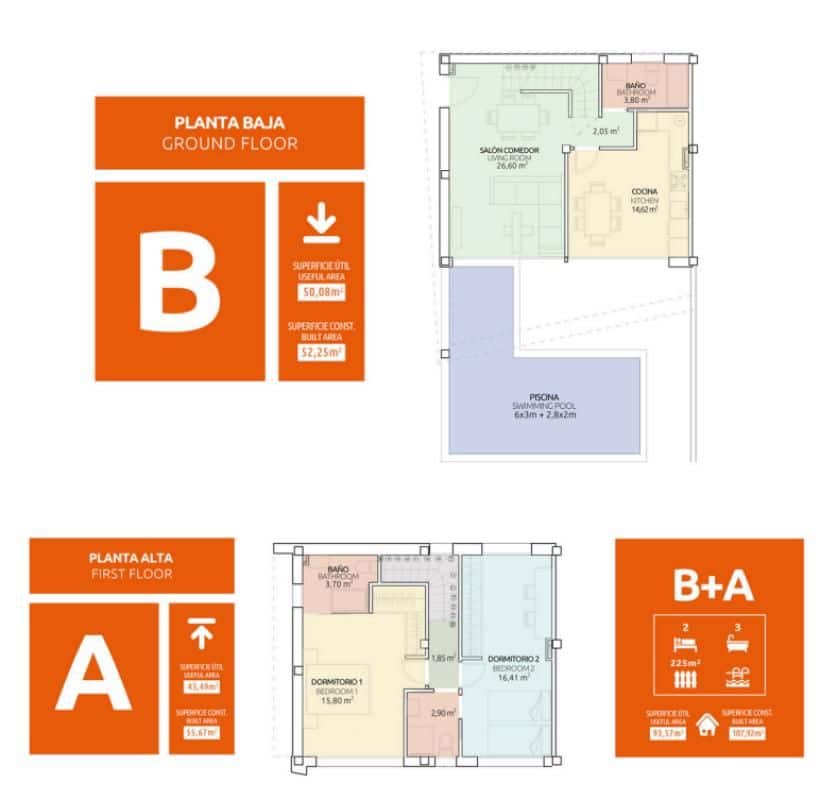 3 quarto Moradia em Banda para venda em Gran Alacant com piscina - 435 000 € (Ref: 9648546)