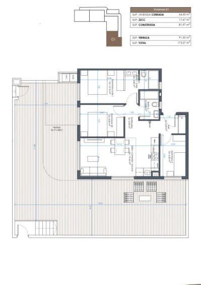 2 soveværelse Lejlighed til salg i Guardamar del Segura med swimmingpool garage - € 302.000 (Ref: 9648583)