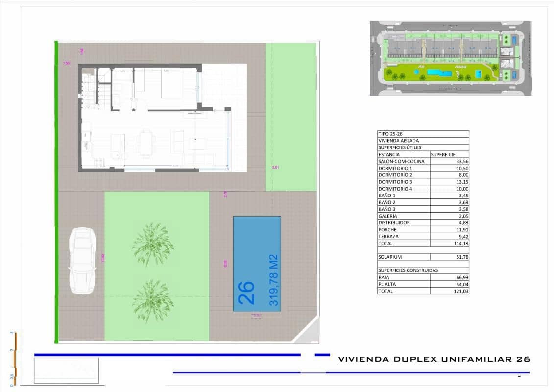 2 soveværelse Bungalow til salg i Pilar de la Horadada med swimmingpool - € 330.000 (Ref: 9648613)