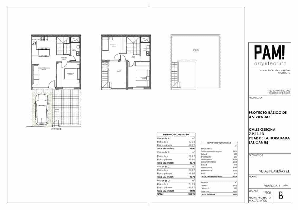 3 slaapkamer Rijtjeshuis te koop in Pilar de la Horadada met zwembad - € 285.500 (Ref: 9648614)