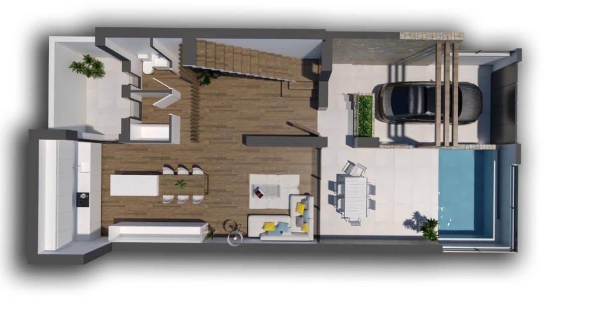 3 makuuhuone Rivitalo myytävänä paikassa Dolores mukana uima-altaan - 420 000 € (Ref: 9648629)