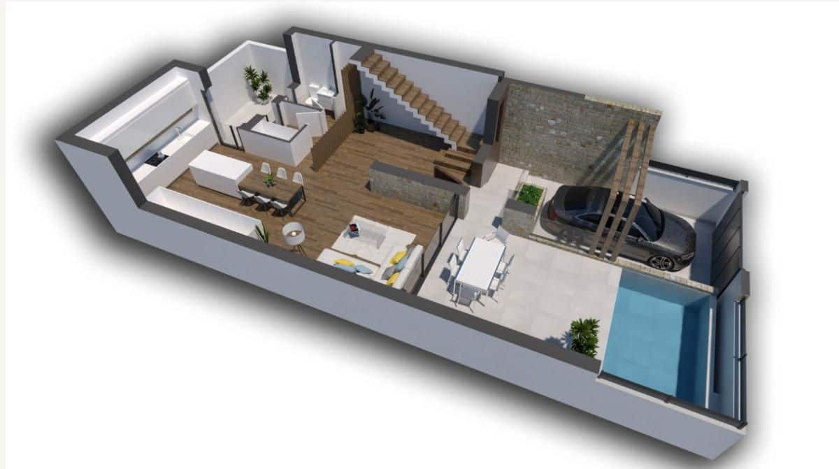 3 makuuhuone Rivitalo myytävänä paikassa Dolores mukana uima-altaan - 420 000 € (Ref: 9648629)