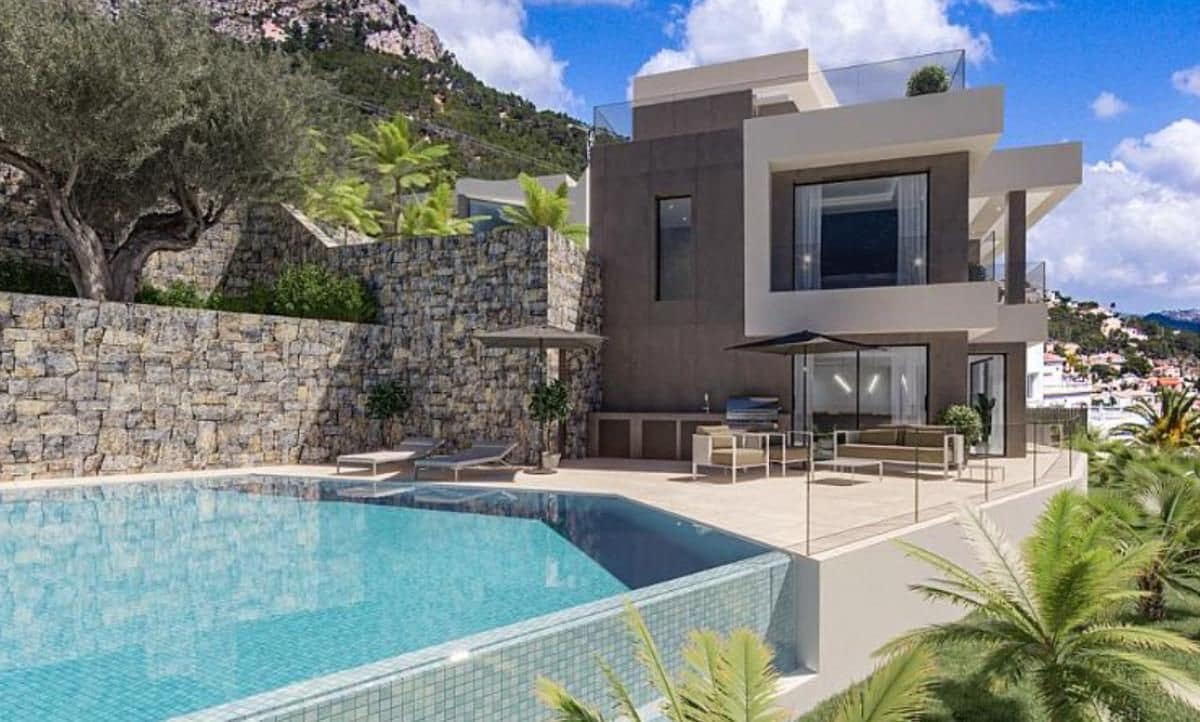 Chalet de 4 habitaciones en Calpe / Calp en venta con piscina - 1.950.000 € (Ref: 9648644)