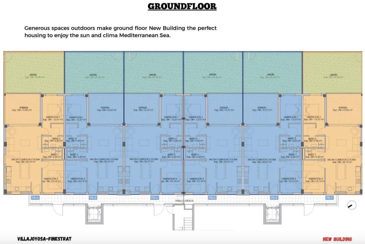 2 bedroom Apartment for sale in La Villajoyosa / Vila Joiosa with pool - € 349,000 (Ref: 9648654)