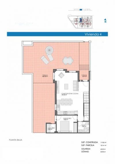 4 camera da letto Villetta a Schiera in vendita in Bigastro con piscina - 269.900 € (Rif: 9648665)