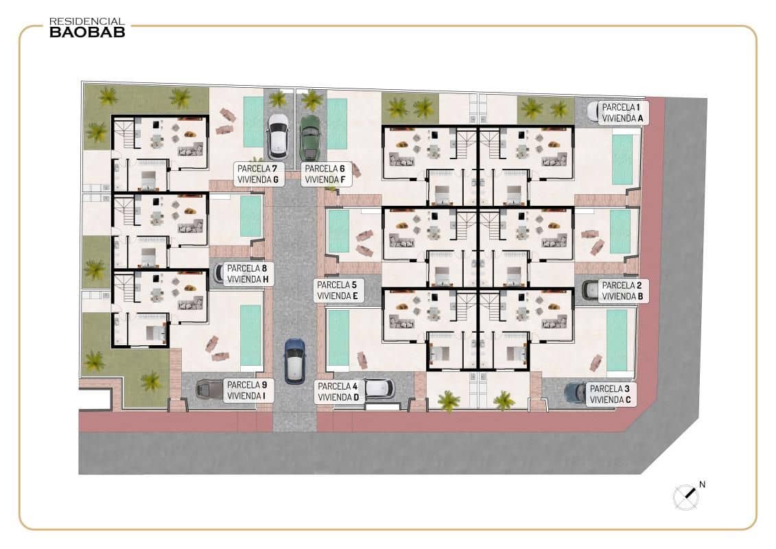 3 slaapkamer Rijtjeshuis te koop in Benijofar met zwembad - € 455.000 (Ref: 9648742)