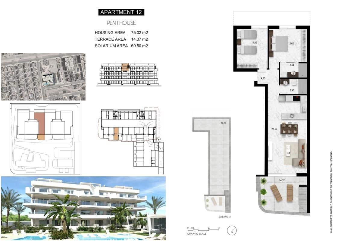 Apartamento de 3 habitaciones en Orihuela Costa en venta con piscina - 369.000 € (Ref: 9648752)