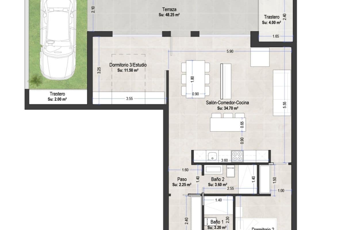 3 soverom Bungalow til salgs i Lo Pagan med svømmebasseng - € 409 000 (Ref: 9648798)