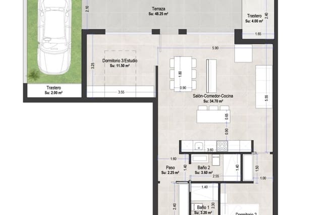 3 slaapkamer Bungalow te koop in Lo Pagan, San Pedro del Pinatar met zwembad - € 409.000 (Ref: 9648798)