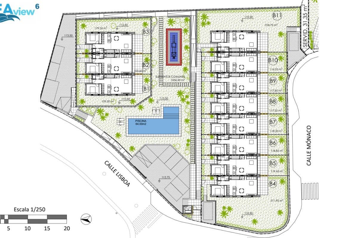 3 sovrum Radhus till salu i Finestrat med pool - 535 000 € (Ref: 9648825)