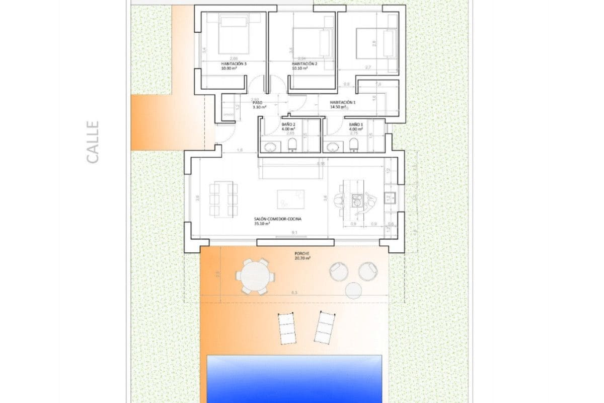 3 bedroom Villa for sale in Monforte del Cid with pool - € 420,500 (Ref: 9648830)