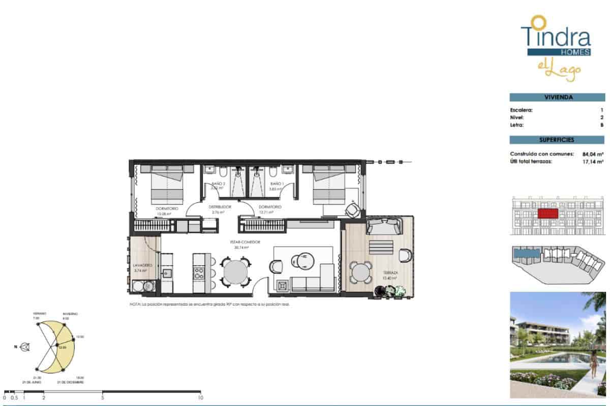 3 soverom Leilighet til salgs i Los Alcazares med svømmebasseng - € 529 000 (Ref: 9648833)